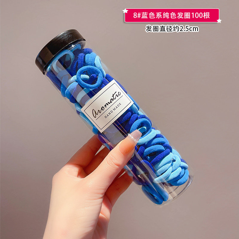 Estilo coreano de alta cuerda de Pelo elástico de las mujeres anillo de toalla simple banda de goma cuerda de pelo de cola de caballo alta anillo de pelo de bebé