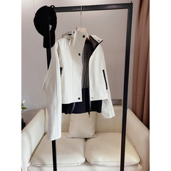 現品の春秋の新型の流行はまた実際にファッションのゴムの短い風の服のコートの女性を着ます。