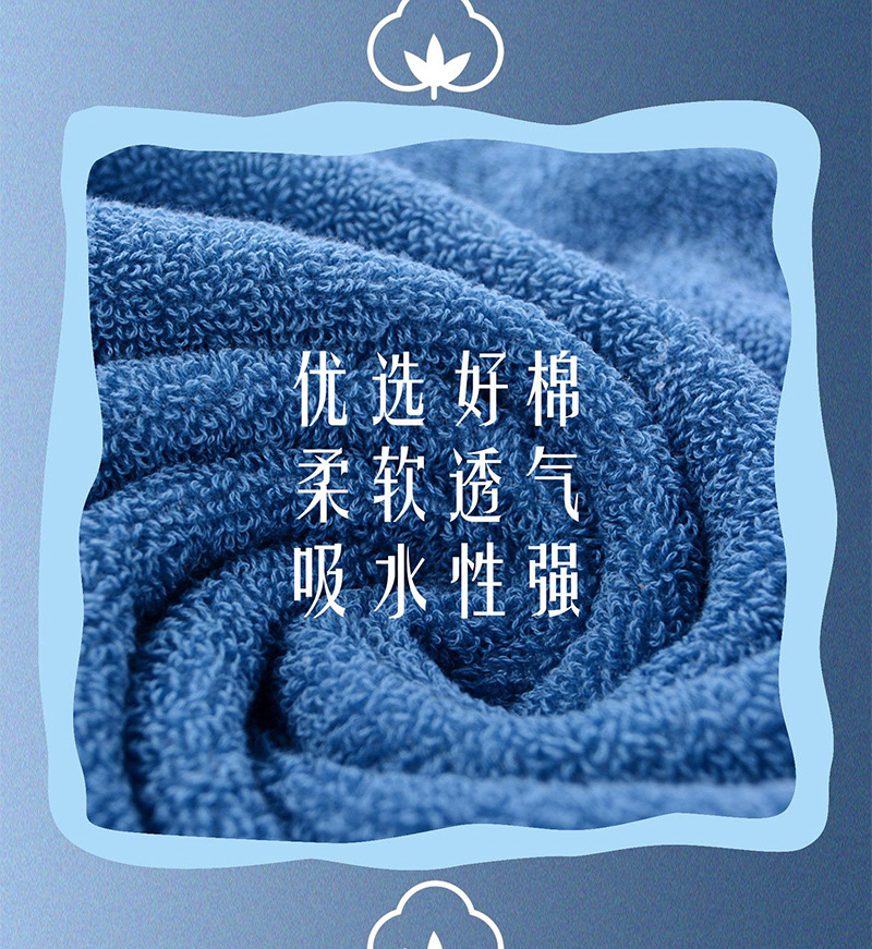 纯棉毛巾家居日用吸水全棉洗脸巾伴手礼盒可刺绣logo毛巾全棉批发详情13