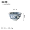 4.5 -inch anti -mouth bowl blue