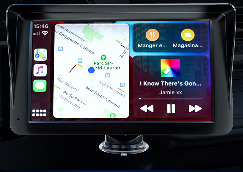 7 inch car navigation Bluetooth Wifi5G transmission wireless carplay portable screen HD car mp5 player