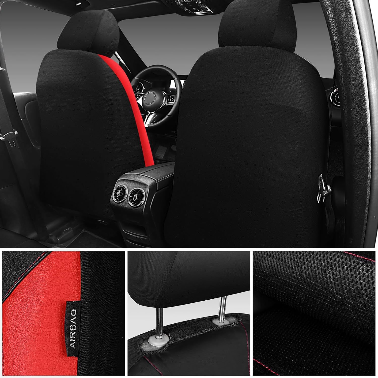 Cross-Border Pu Leather Universal Car Seat Cover Sandwich Leather Temu Amazon Meike Multi Factory Direct Sales