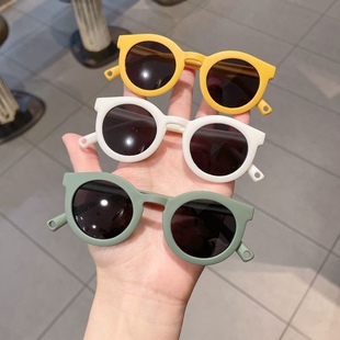0-2 years old baby soft silicone glasses baby cream polarized sunglasses boys and girls UV-proof sunglasses