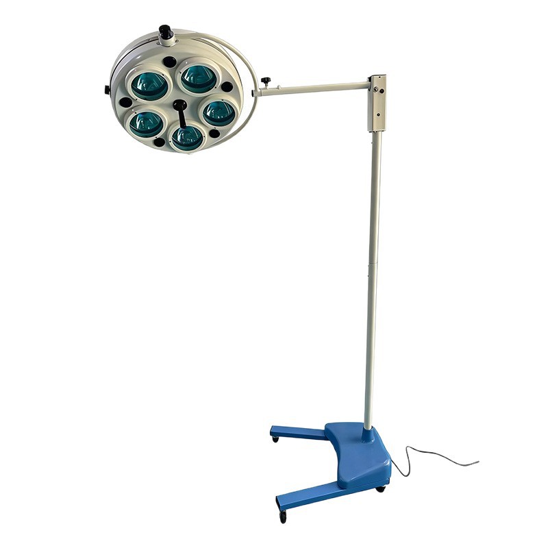 lámpara LED móvil de cinco agujeros quirúrgica vertical médica sin sombra lámpara de iluminación de exportación de comercio exterior lámpara quirúrgica de luz fría