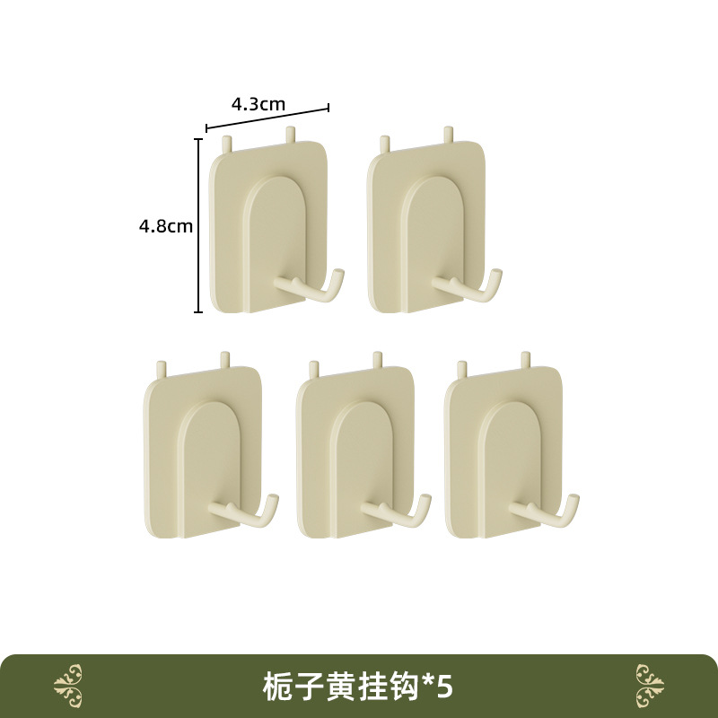 오렌지 노란색 짧은 L 자형 후크 * 5