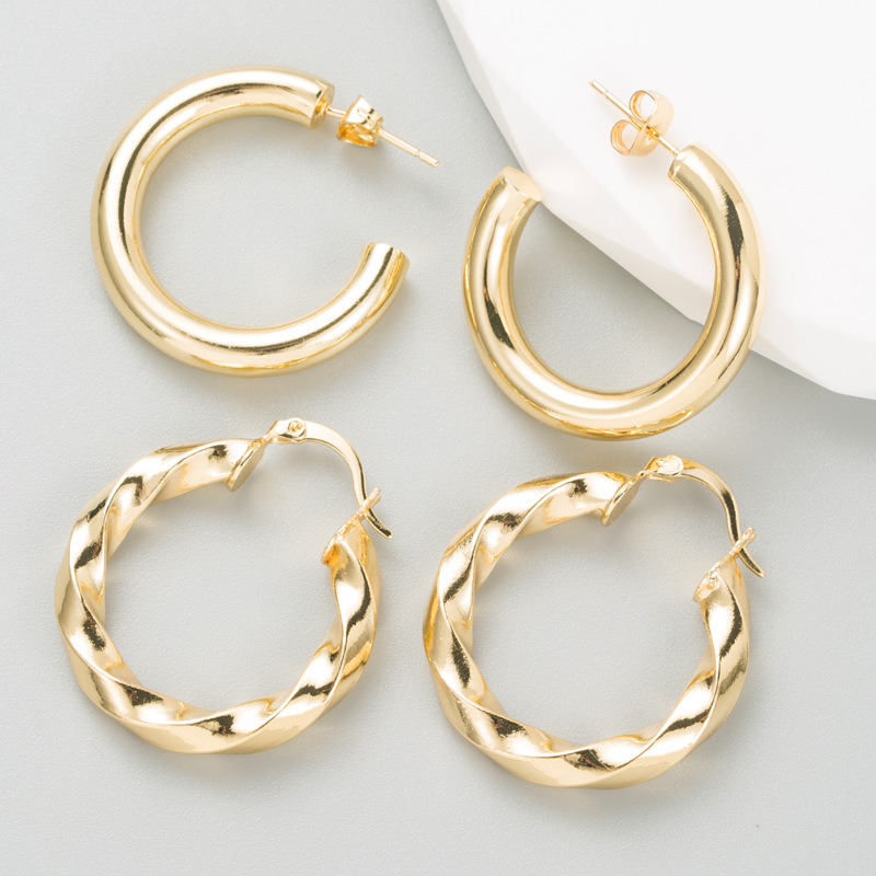 Fashion Geometric Alloy Plating Earrings display picture 2