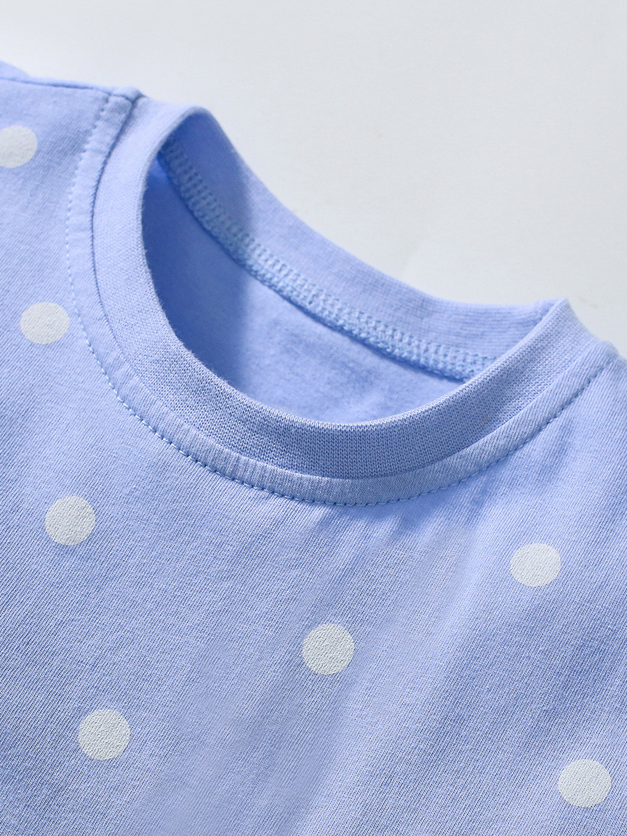 Little Maven transfronterizo verano nuevo traje de chicas estilo europeo y americano de dibujos animados blusas pantalones cortos para niños image 3