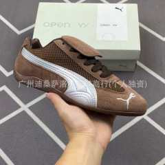 莆田純正 PM 道徳トレーニングシューズ共同ブランドオープン YY ロングタンロートップレトロレーシングシューズレディーススポーツカジュアルシューズ