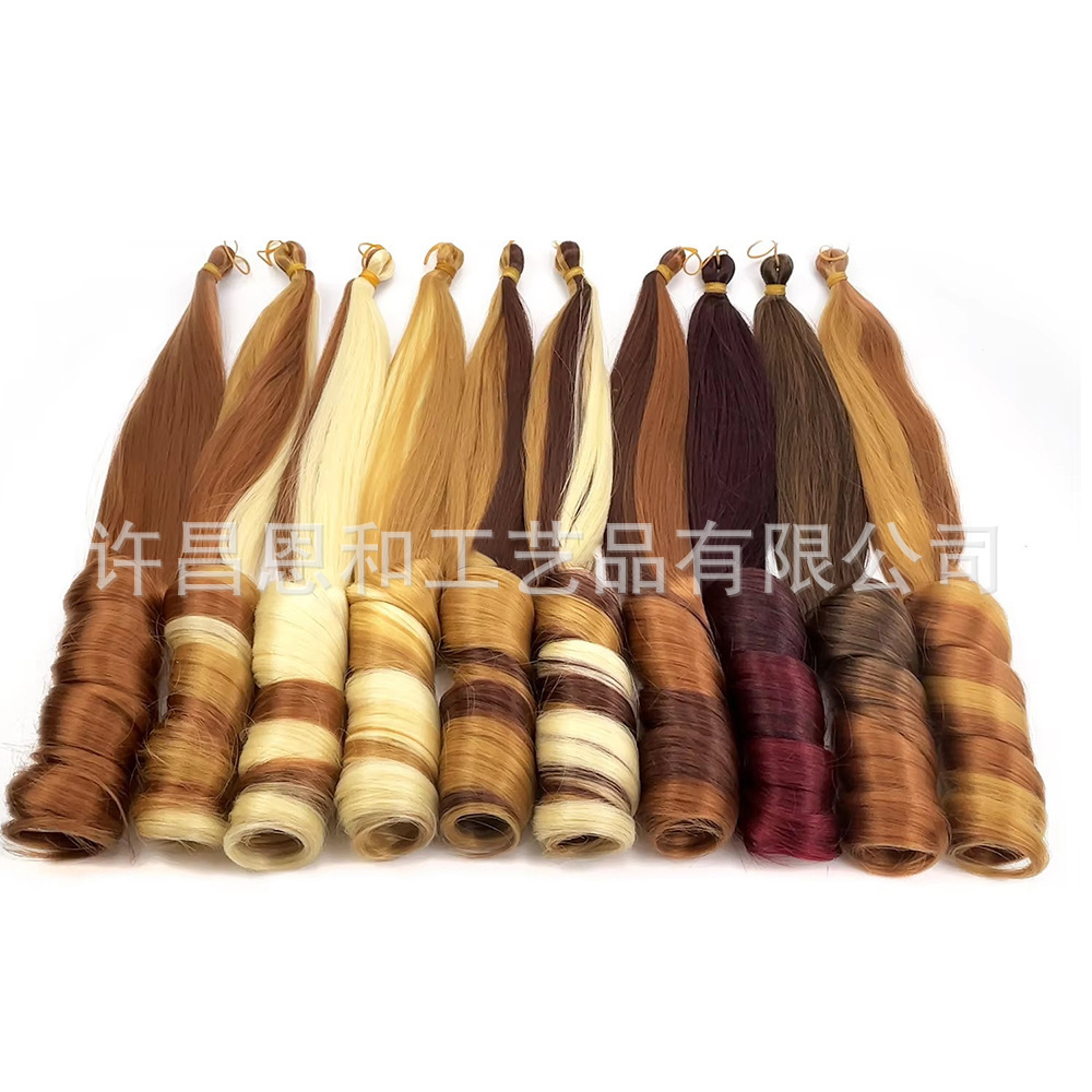 150g pelucas transfronterizas en espiral rizado en la parte superior y la parte inferior de la trenza curva extensión de cabello ondas sueltas rectas