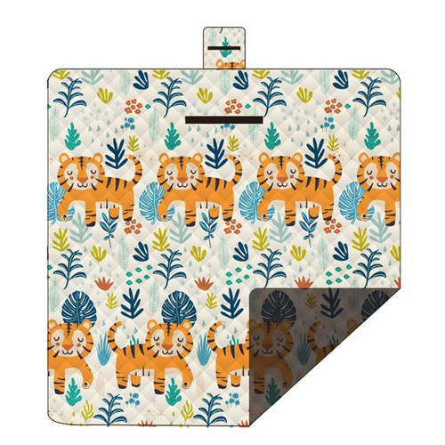 Ultrasonic picnic mat, thick outdoor waterproof picnic cloth, machine washable grass mat, tent camping outdoor mat