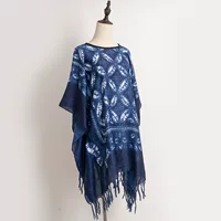 Имитация Tie-Dye Юньнань Этнический стиль шаль с кисточками Весенние и Летние путешествия Многофункциональный модный солнцезащитный крем Тонкий шелковый шарф для женщин
