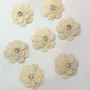 立体米黄色服装女装辅料