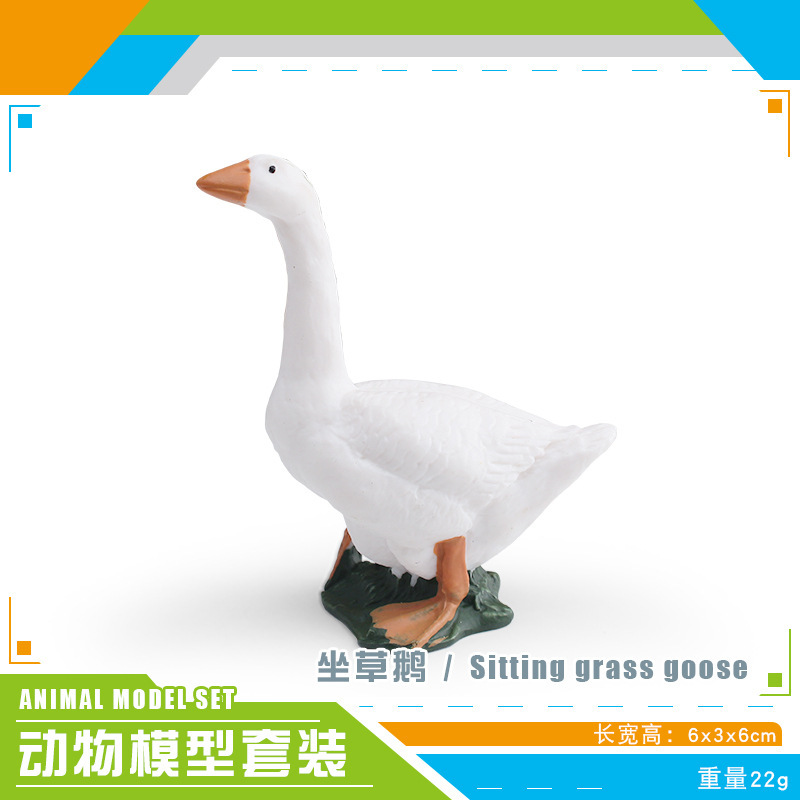 Simulación transfronteriza verruga nariz cisne cisne negro pollos de gallina granja de pollo de corral modelo de decoración ornamentos estáticos