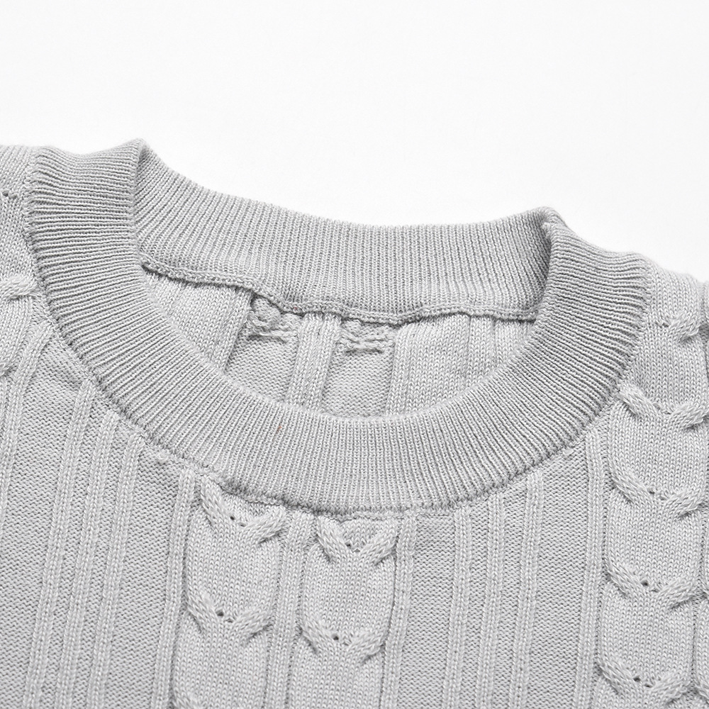 Knitting Long Sleeve Sweater Midi Dress
