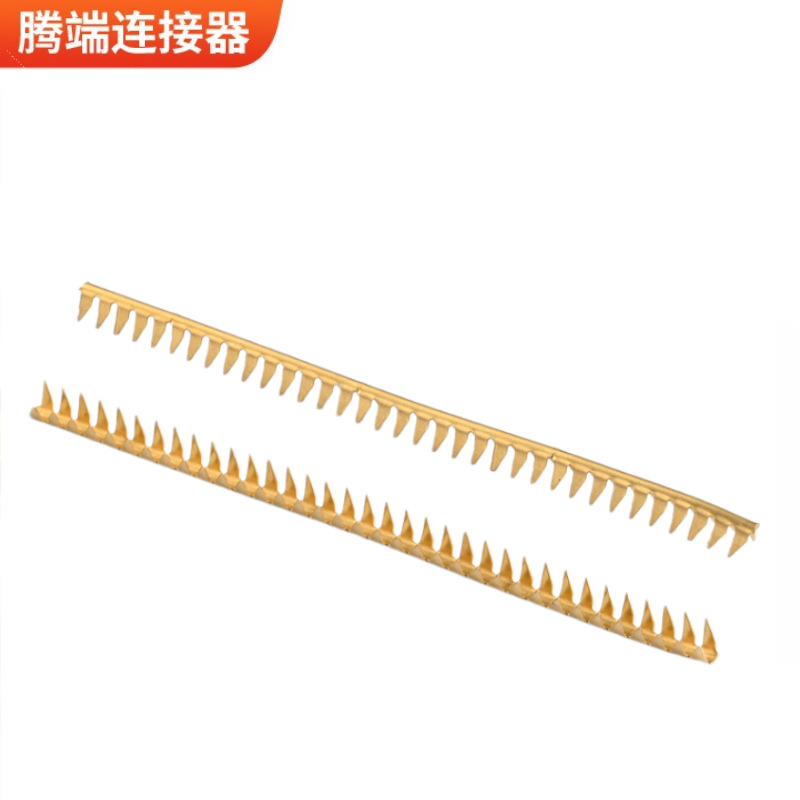 电子电气连接器光伏照明锯齿形冷压线夹鲨鱼齿端子高频阻燃端子