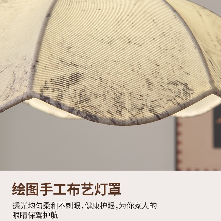 法式中古风餐厅吊灯复古创意氛围床头餐厅书房吊灯简约吧台装饰灯|undefined