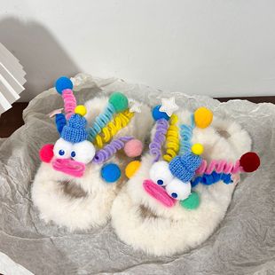 �¿��������ɫ�ǹ�ɫëë��ЬŮЬ���DIY�ֹ��r�оW�t�������m