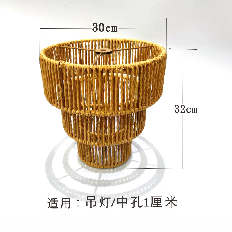 DIY编织台灯架灯笼手工吊灯架五金架棉绳灯罩底座材料创意配件|undefined