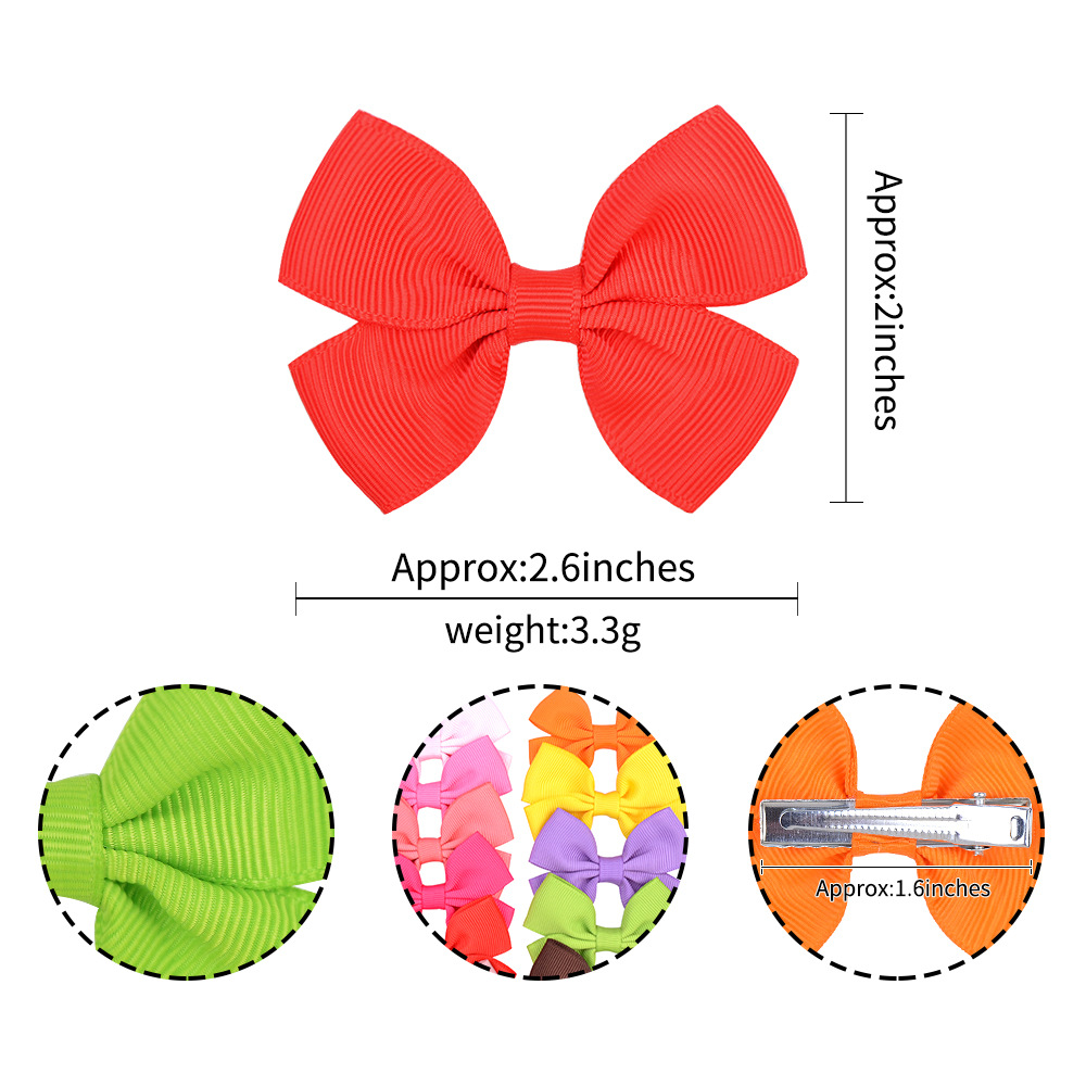 Fashion Bow Knot Polyester Rib Hair Clip 1 Piece display picture 5