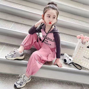2025 New Hooded Fashion Sweatshirt for Middle and Large Children, Spring & Fall Style for Girls, Ins Hot Style Popular