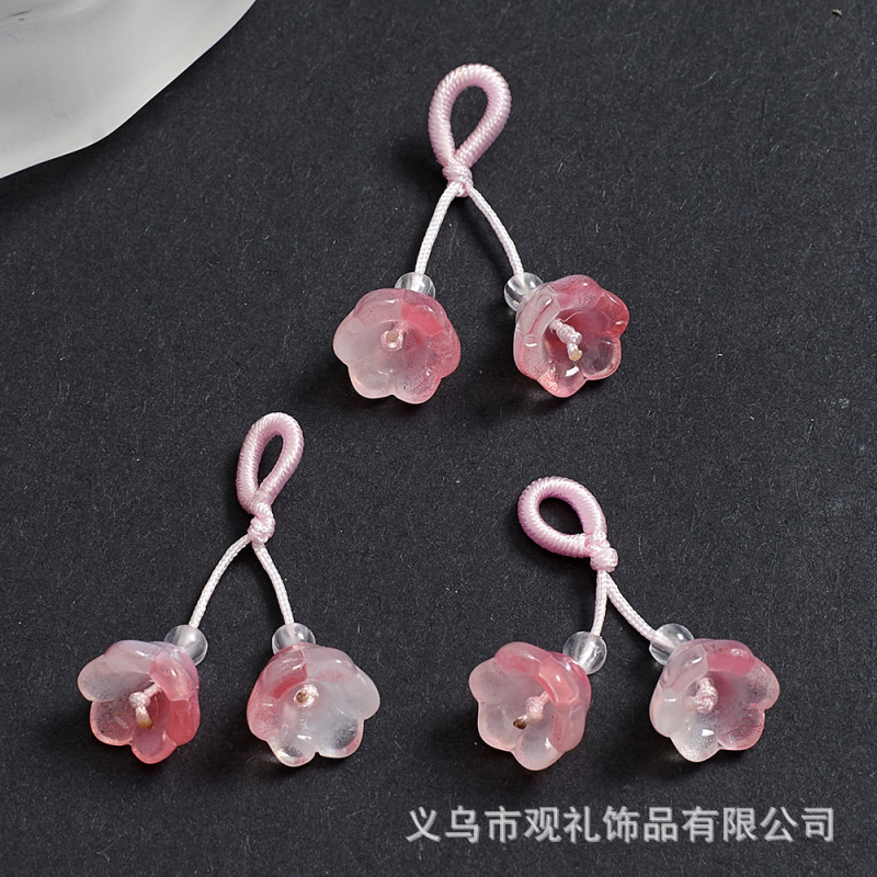 琉璃葫芦莲蓬樱花手串吊坠提溜串珠手链手工diy手绳编织饰品配件|undefined