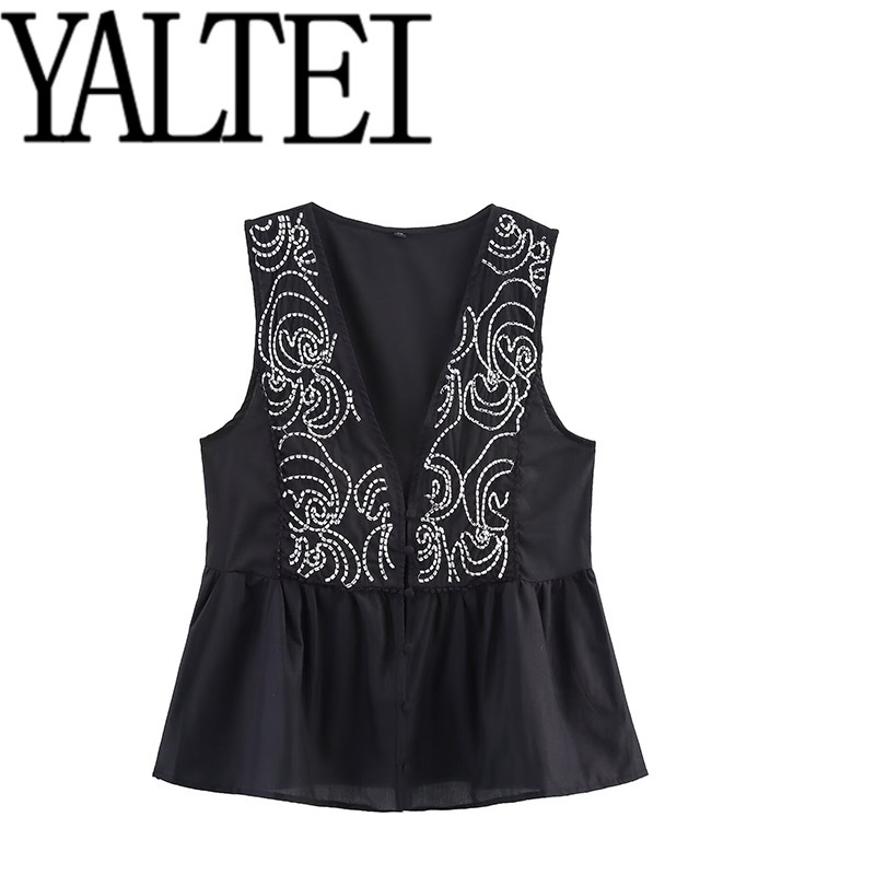 Zar Autum New Women's Clothing European and American Style French Design Lace Embroidered Shirt 3666075