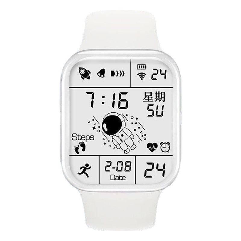 Reloj no inteligente con esfera de astronauta de tecnología negra para hombres, mujeres, estudiantes y niños, reloj electrónico deportivo multifuncional simple y moderno.