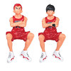 Basketball plastic decorations for boys, jewelry