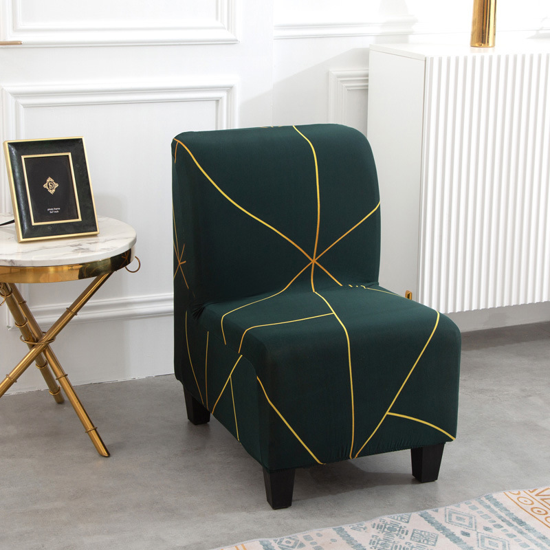 Cross-border Fat Head Elastic Chair Cover Armrest-free Single Sofa Cover Restaurant Household Hotel Armrest-free Sofa Dust Cover