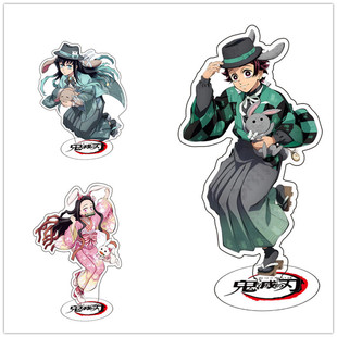 [Double-layer double-sided] Ghost Blade big Standing brand you beans charcoal Zhilang no Ichiro acrylic double-sided peripheral