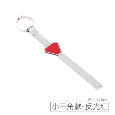 Electrostatic belt car anti-static elimination release artifact mopping the ground with grounding strip car exhaust pipe to static rope (Other Automotive Exterior Supplies) - small-metal-triangle-red