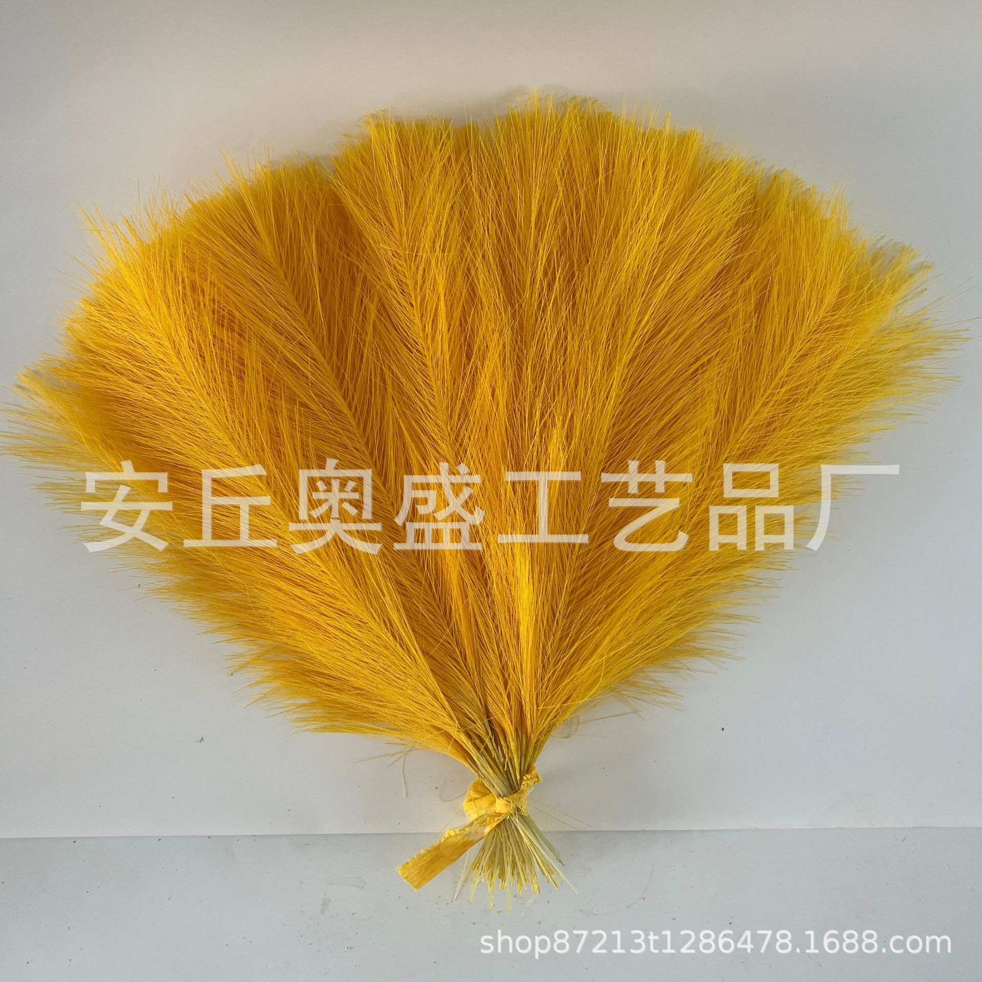 Spot hierba pampeana artificial transfronteriza simulación plumas accesorios de boda simulación jardinería decoración pelo de caña al por mayor