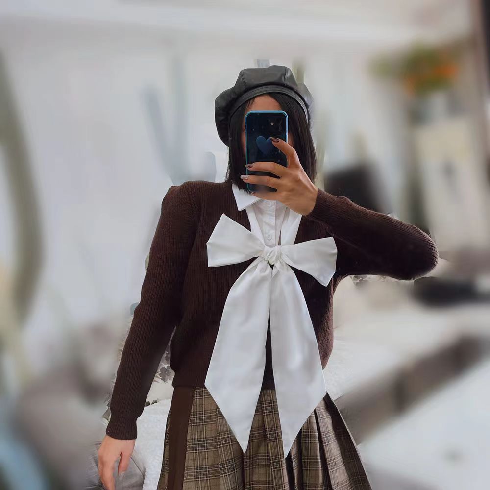 흰색 매우 긴 나비 넥타이