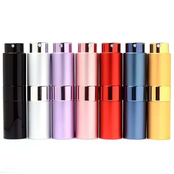Perfume Dispensing Bottle 8Ml10Ml15Ml Anodized Aluminum Rotating Spray Bottle Telescopic Perfume Bottle Oral Spray Bottle