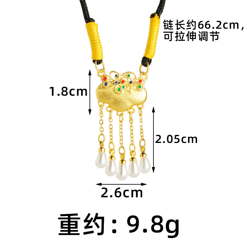 Bolsa de Shajinfu Ruyi collar de bloqueo estilo alto estilo chino Yiwu accesorios nuevos productos transfronterizos al por mayor