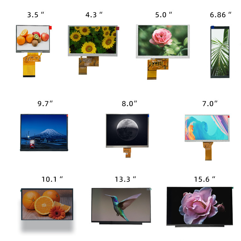 LCD display 3.5/4.3/5/6/7/8/9.7/10.1/13.3/15.6tft LCD cross-border exclusive