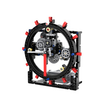 齿轮组合传动玩具儿童齿轮遥控机械组模型发条钟摆玩具电动机械钟