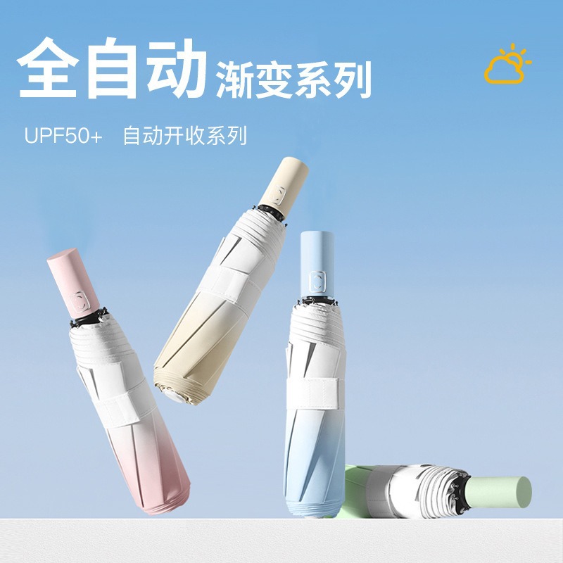 Automatic windproof handheld umbrella