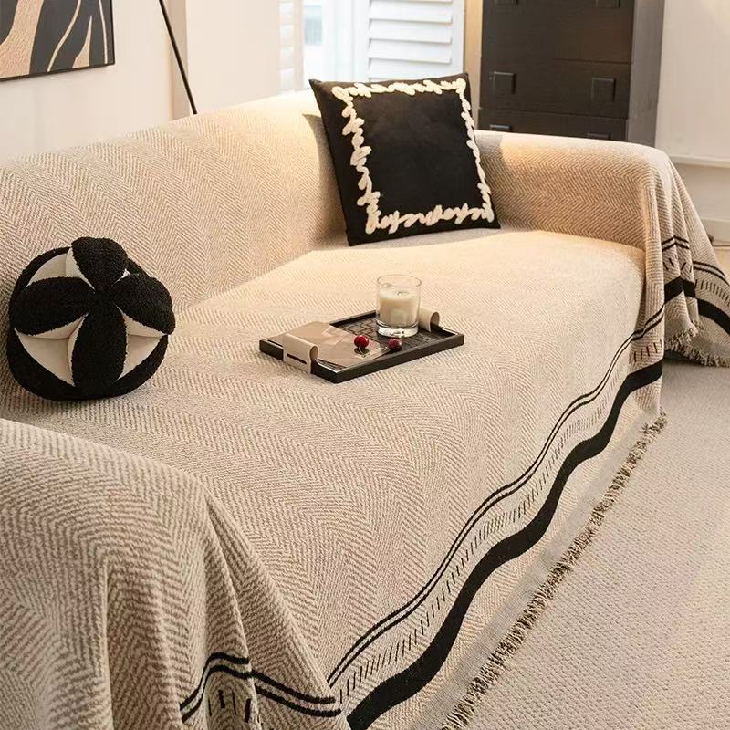 Alta sensación de sofá 2025 nuevo cuatro estaciones generales una toalla de sofá anti-gato todo incluido cubierta universal
