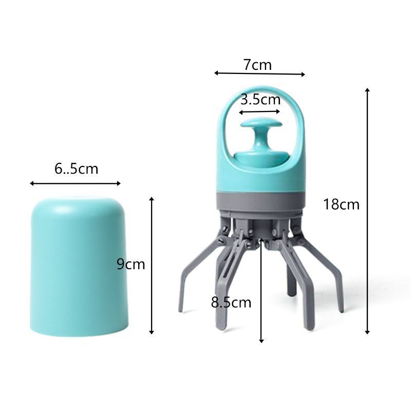 Clipper de heces para perros portátil para salir con seis garras, clipper de heces para perros, bolsa de heces gruesa, artefacto mágico de heces para perros