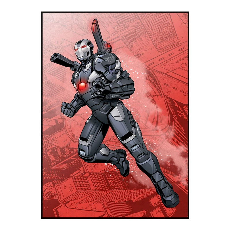 Декоративная картина (Marvel) герои «Мстители», водно-матовый холст, без рамы, несколько размеров