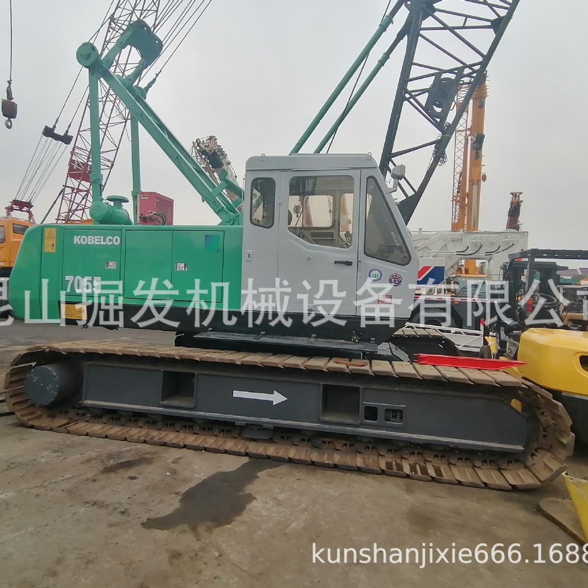 神钢50吨7055履带吊55吨起重机二手汽车吊30吨35吨55吨轮胎式吊车