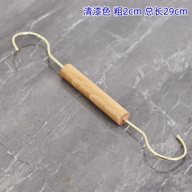 メーカー卸売りsフック長いフックフック展示棚大s型ケヤキフック模造ハンガー丸太リングs|undefined
