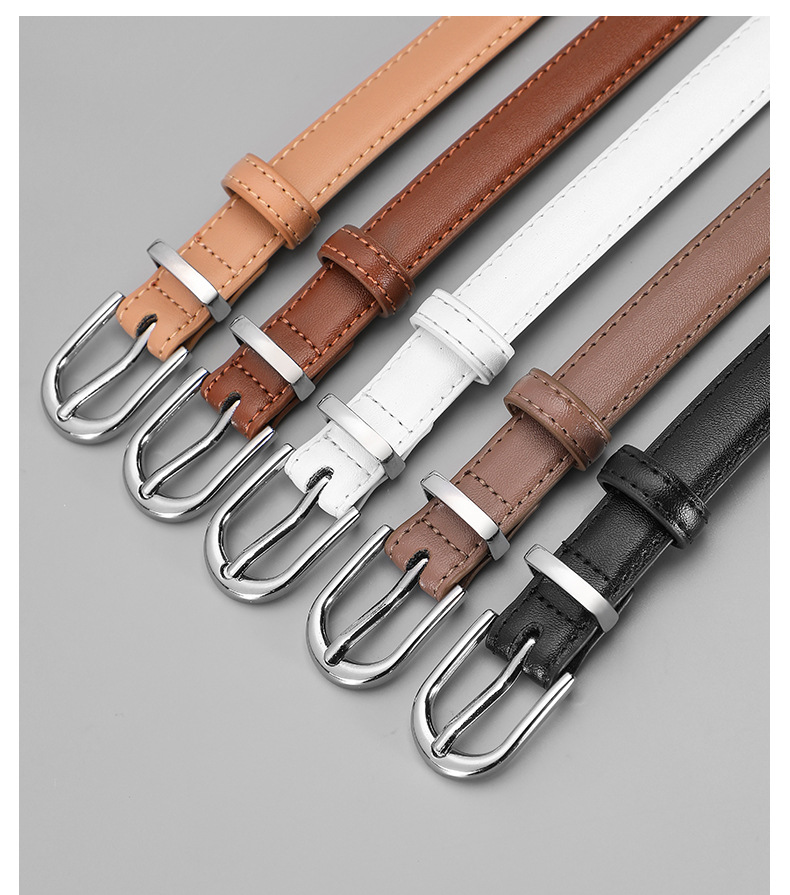 Damen Ledergürtel Für Damen Minimalistischer Taillengürtel_voghion.com