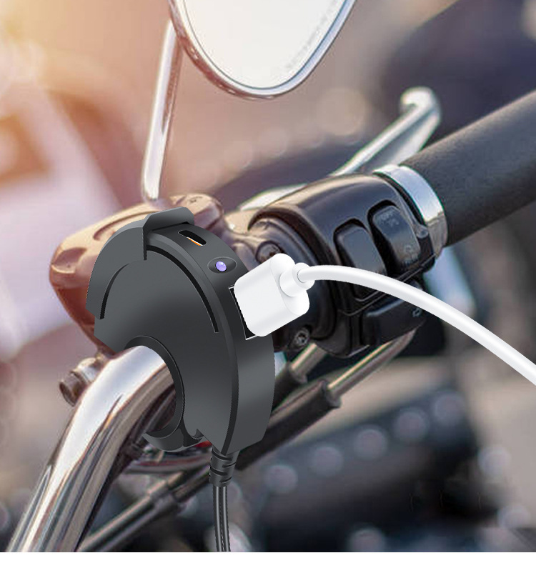 Motorcycle Charger, Type-C Model, Electric Vehicle Phone Charger, Fast Charging, Waterproof, Supports Dropshipping