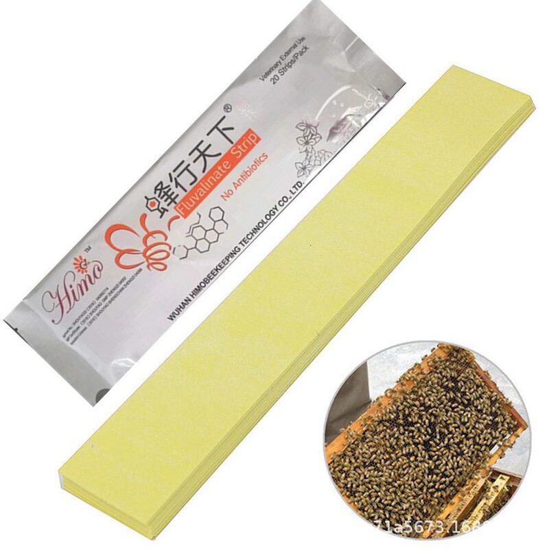 Bee Medicine Bee Traveling the World 20 Tablets Mite Puff Fluvalinate Strip Bee Mite Puff Beekeeping Tools Cross-Border Wholesale