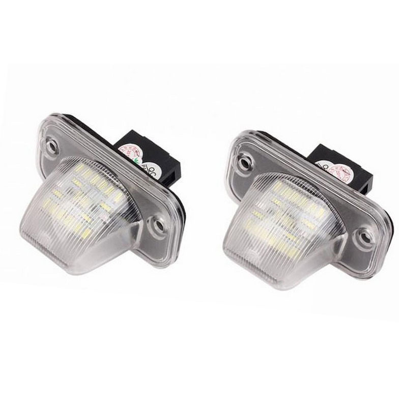 2pcs License Plate Lights 18LED for VW Golf 5Plus Passat Skoda T4 90-03 White Light