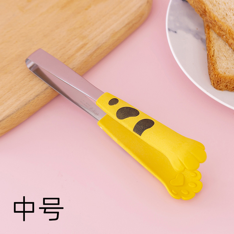 Lindo dibujos animados cocina garra de gato clip de alimentos de acero inoxidable clip de ensalada clip de barbacoa para hornear