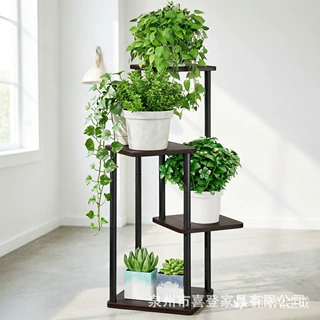 植物架 4 层室内金属花架 适用于多植物角 高花架 适用于庭院花园