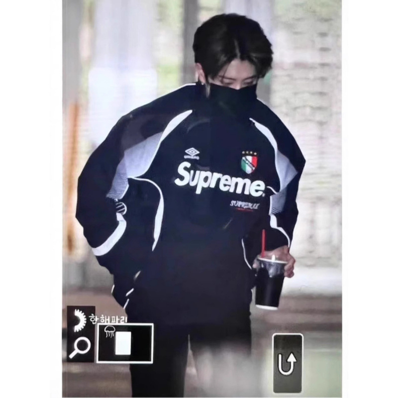 Supreme Co-Branded Spring and Autumn Men's Jacket, Hooded with Drawstring, Small Batch Order Starting from 2 Pieces, Free Shipping